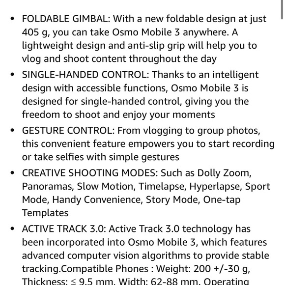 DJI Osmo Mobile 3 Gimbal Stabilizer - Gray - Picture 13 of 13